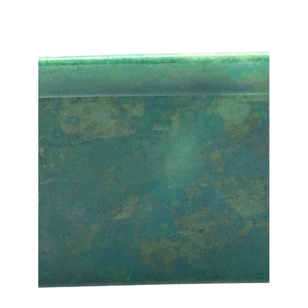 Sierra Columbia Glazed Ceramic Planter Green‎ Oval Vintage USA Decor